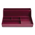 Tru Red 6-Compartment Plastic Desktop Organizer, Purple TR55262